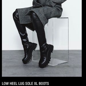 Zara lug sole XL boots